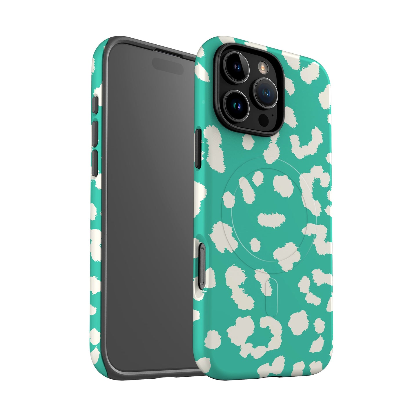 Aqua Blue Leopard Print Magsafe Case