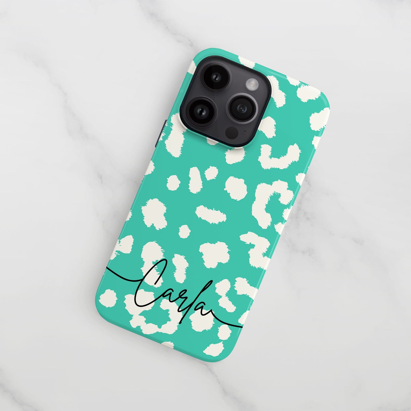 Custom Blue Cloud Leopard Print Case Phone Case