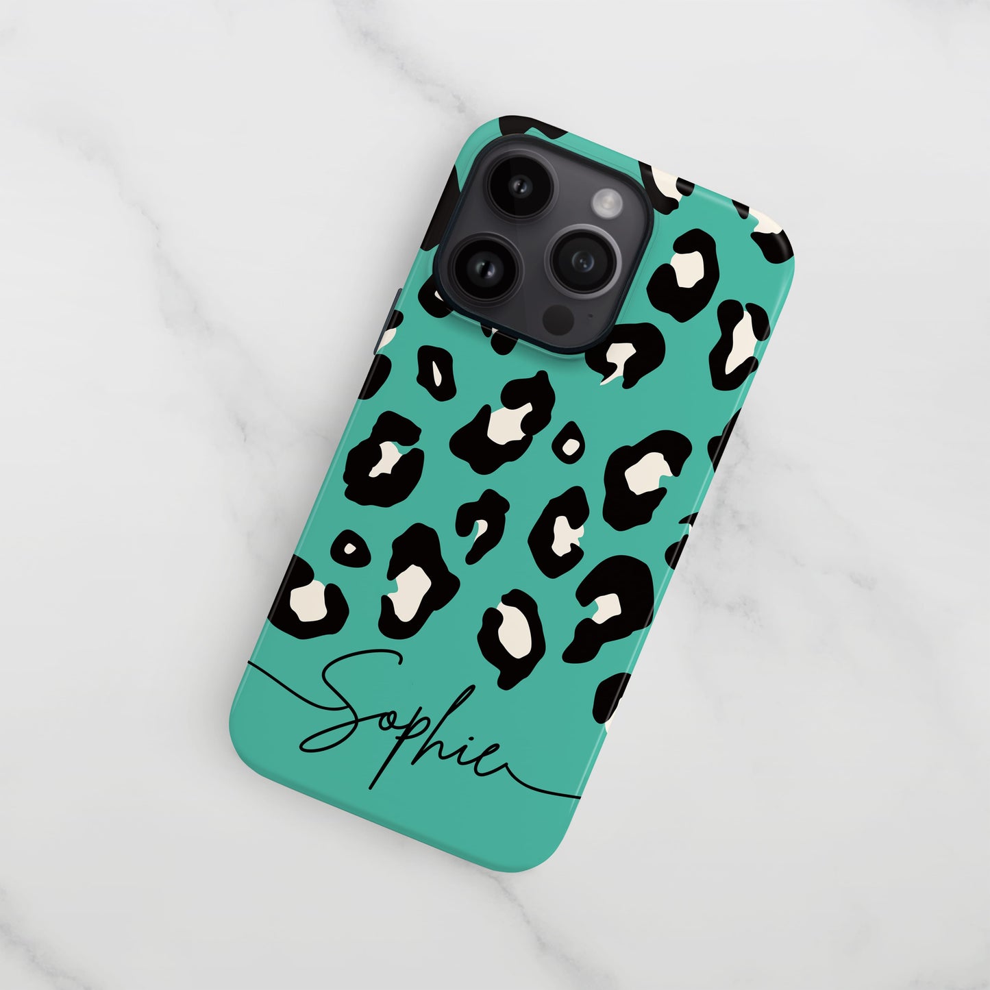 Aqua Blue Leopard Spots Custom Case Phone Case