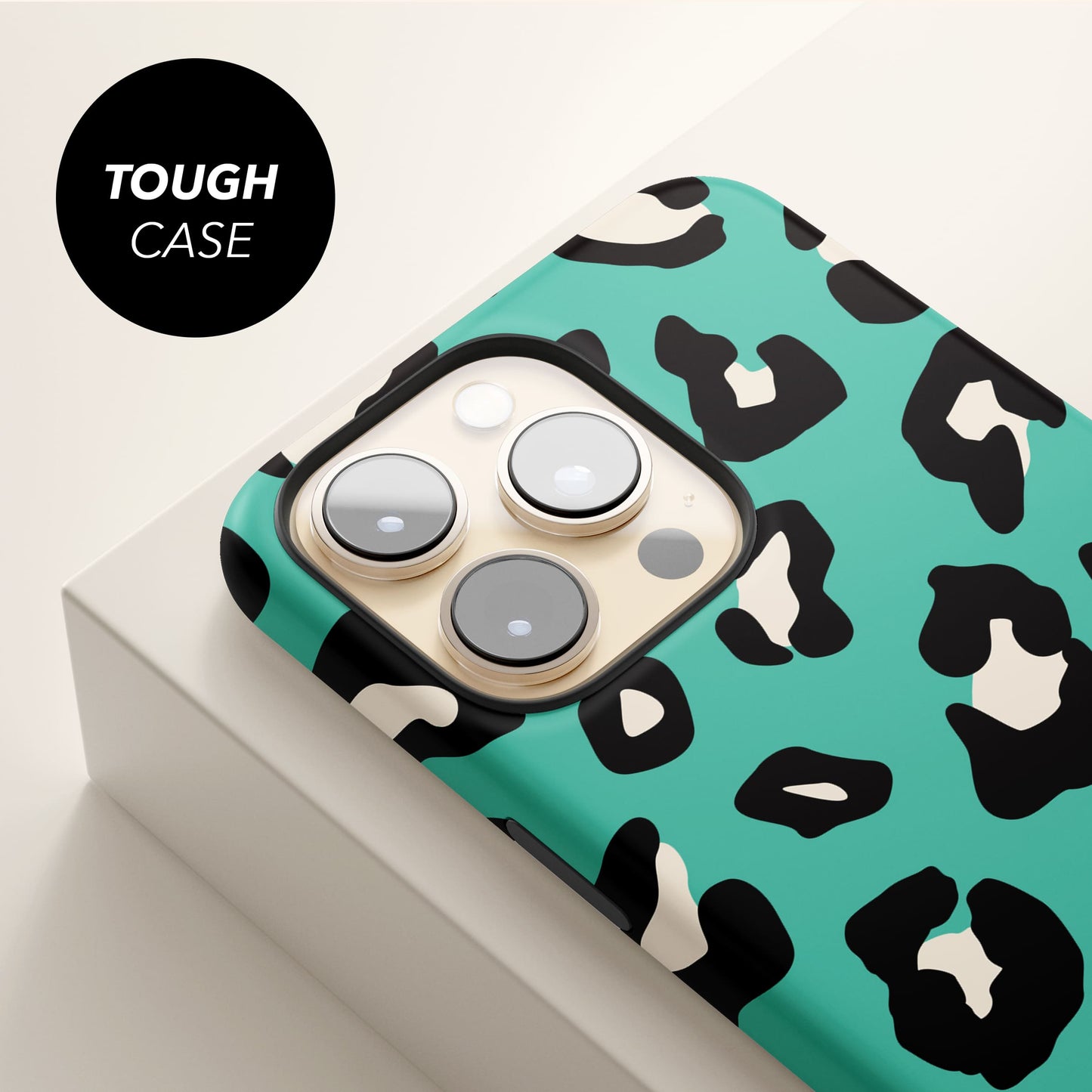 Aqua Leopard Print Spot Case Phone Case