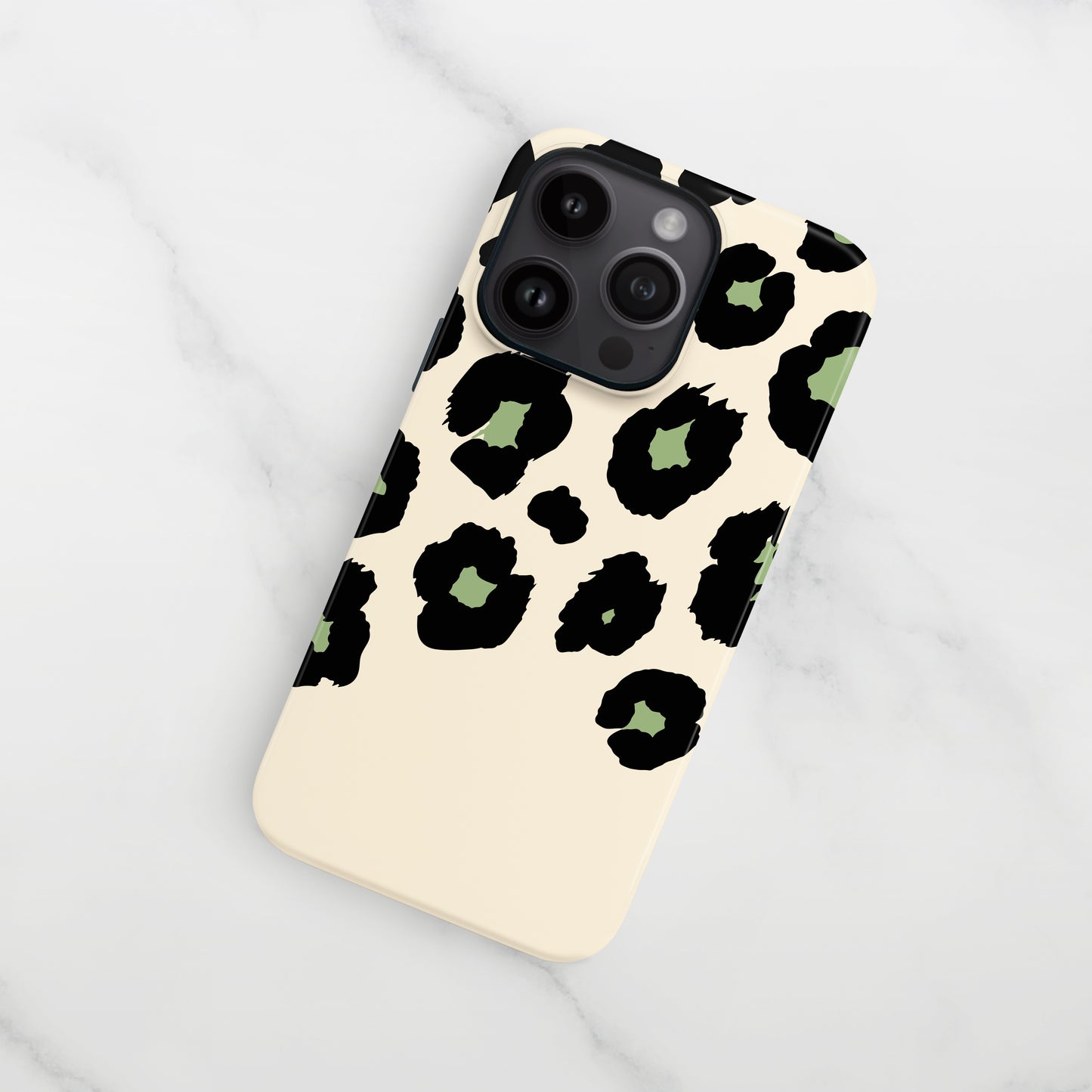 Avocado Cream Custom leopard Print Case Phone Case