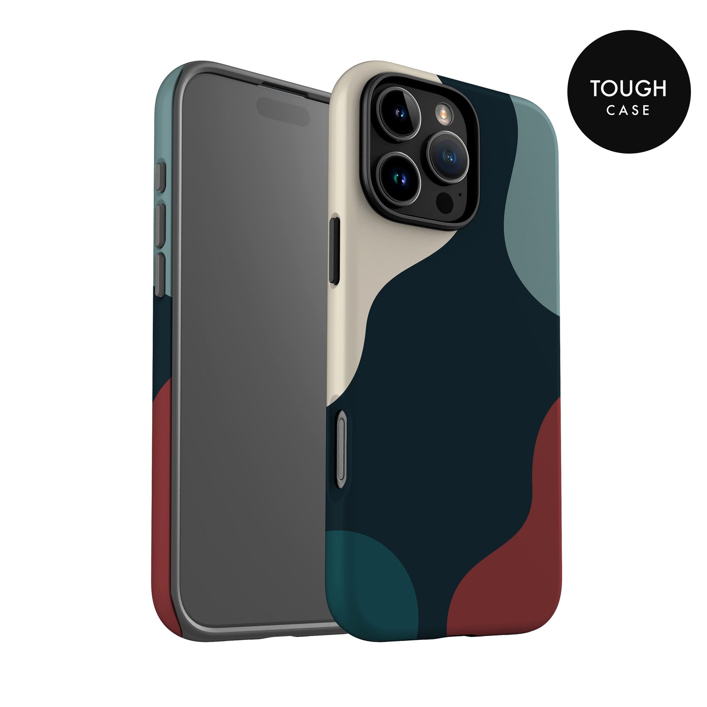 Dark Colour Block Pattern Personalised Case Phone Case
