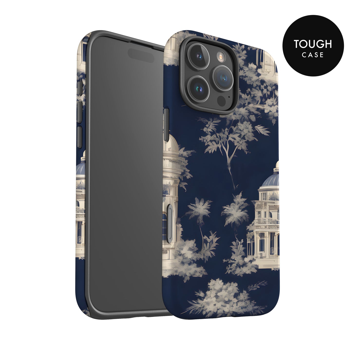 Navy Blue French Toile Case Phone Case