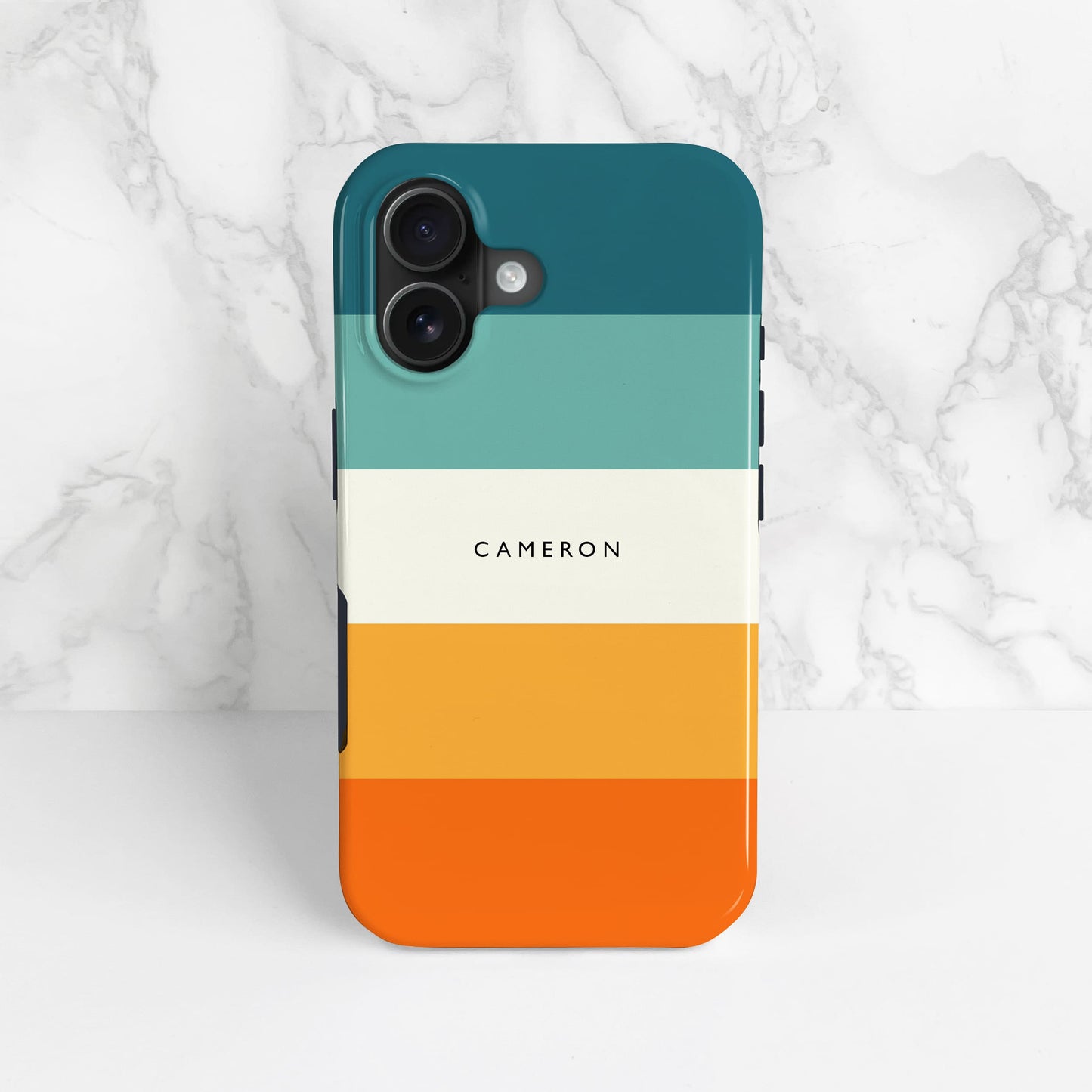 Blue and Orange Stripes Custom Case Phone Case