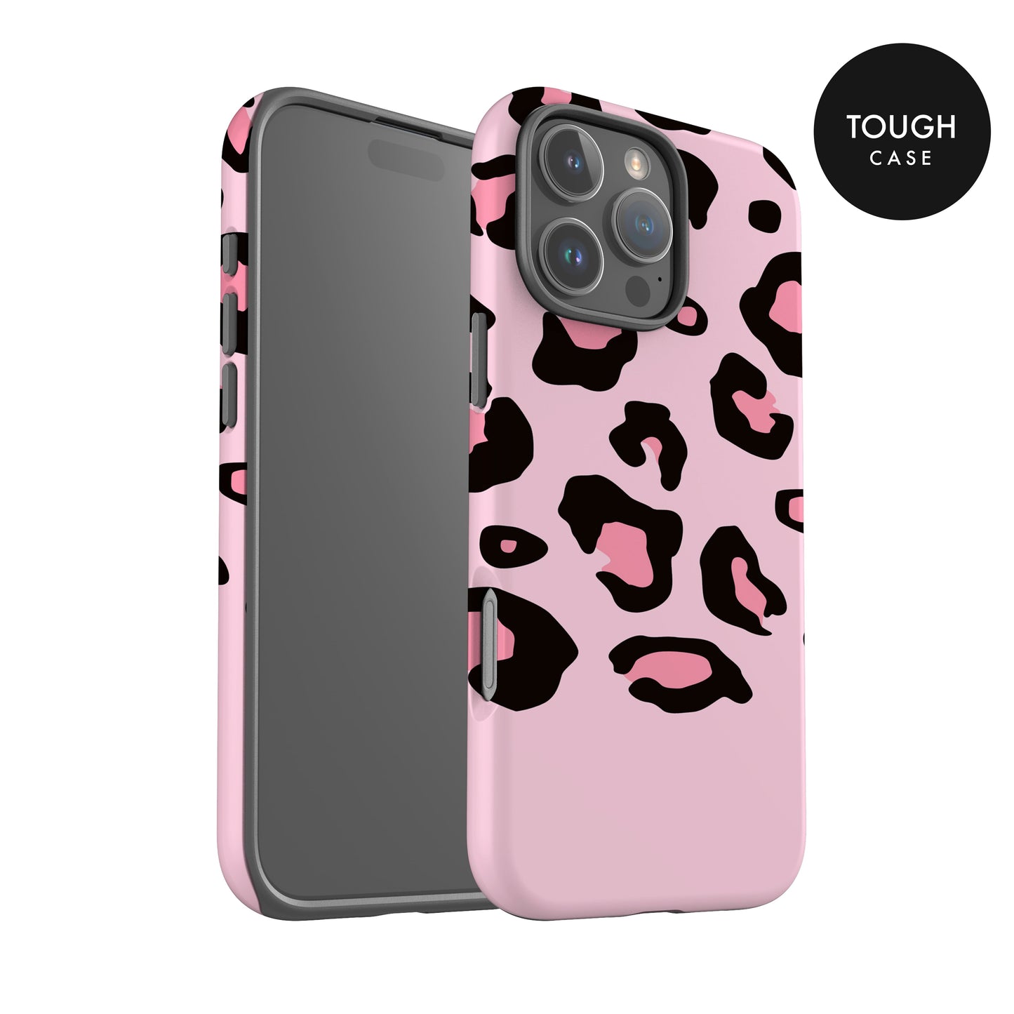 Bubblegum Pink Personalised Leopard Print Case Phone Case
