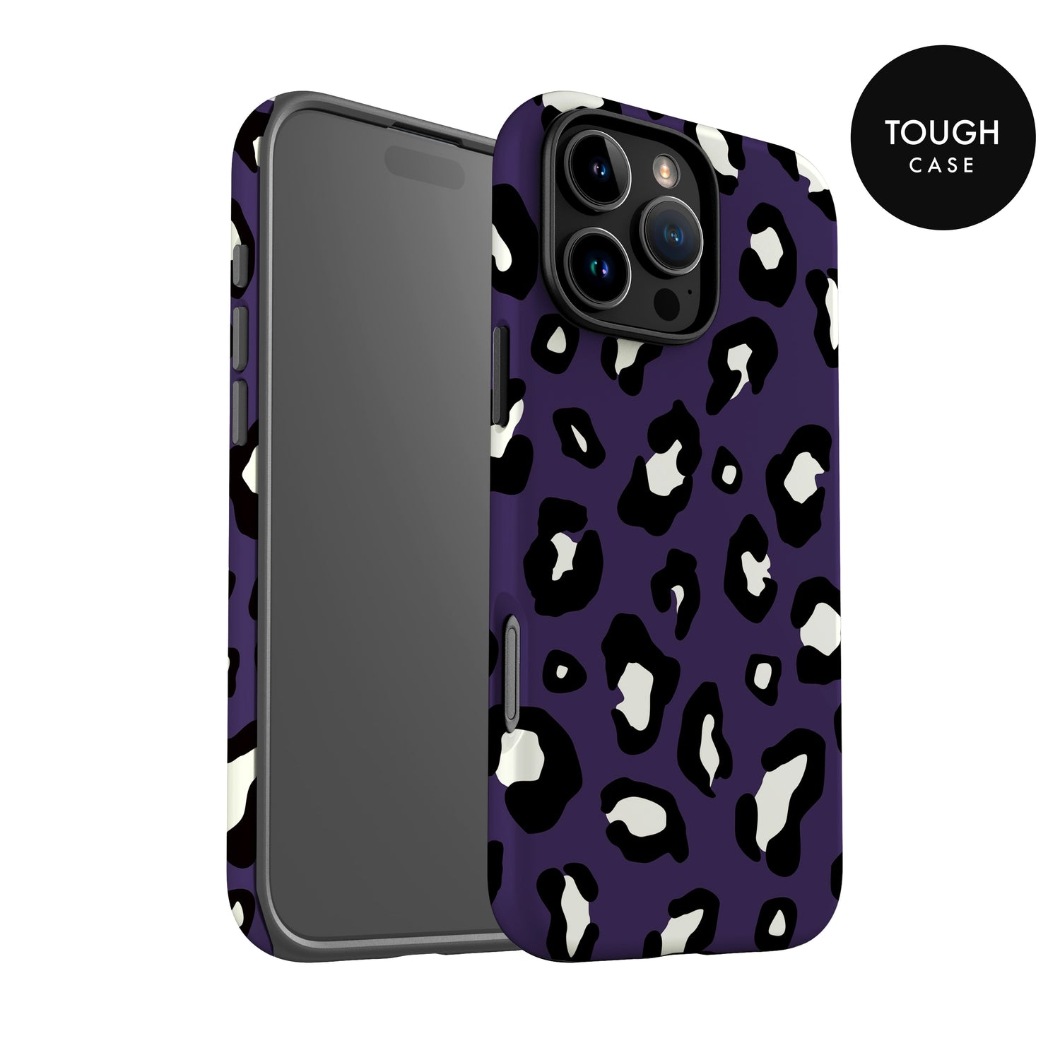 Dark Purple Leopard Print Spots Pattern Phone Case Phone Case