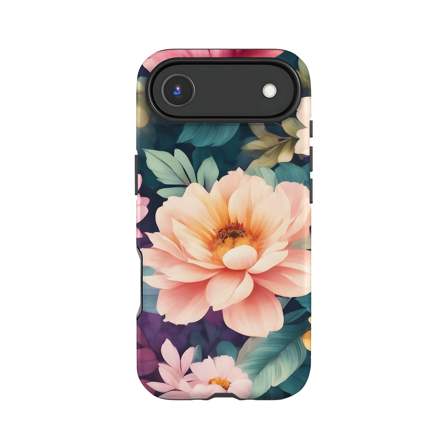 Rainbow Peach Floral Print Case iPhone 17 Air Phone Case