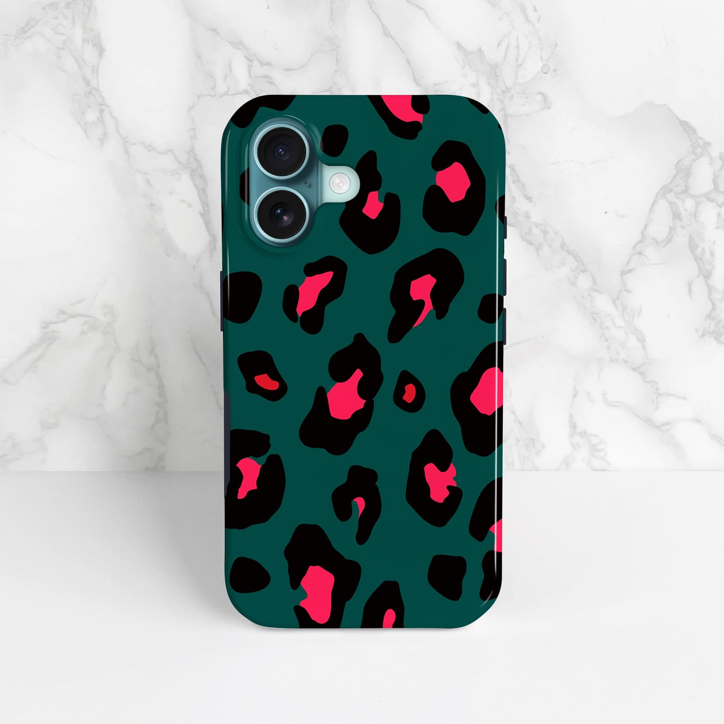Forest Green Leopard Print Phone Case Phone Case