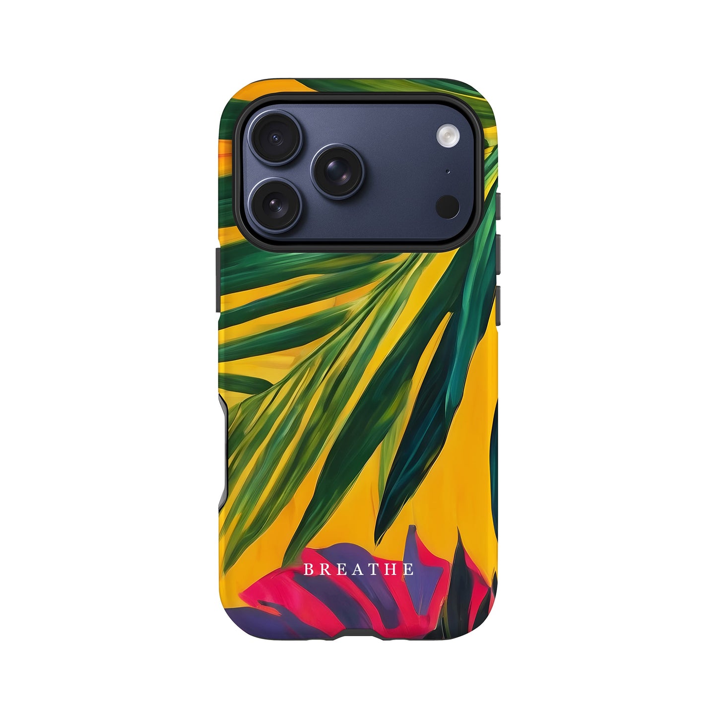 Tropical Leaf Print Custom Name Case Phone Case