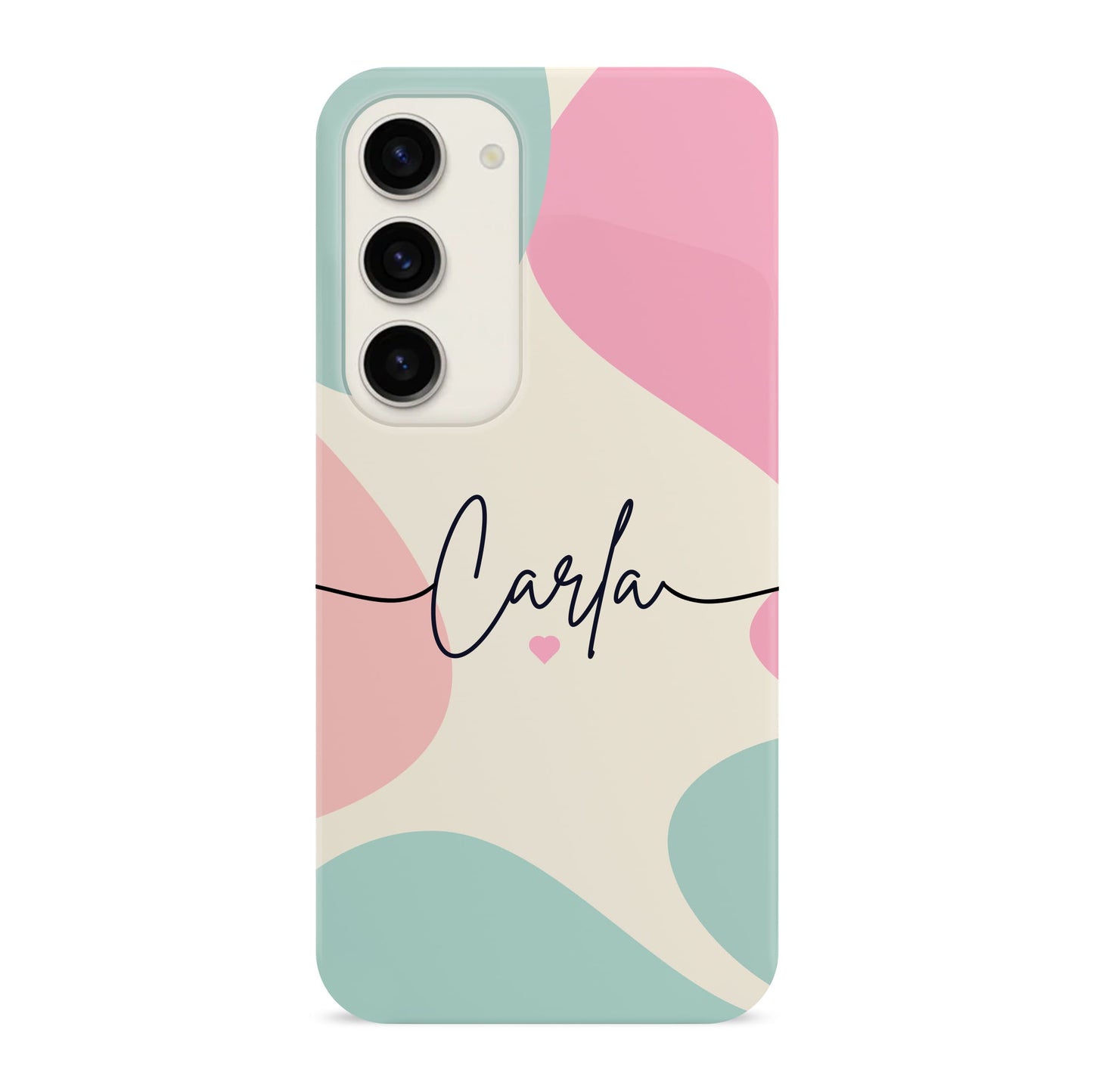 Baby Pink and Blue Personalised Abstract Case Phone Case