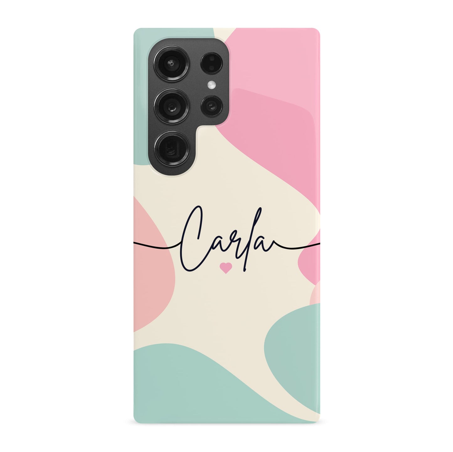 Baby Pink and Blue Personalised Abstract Case Phone Case