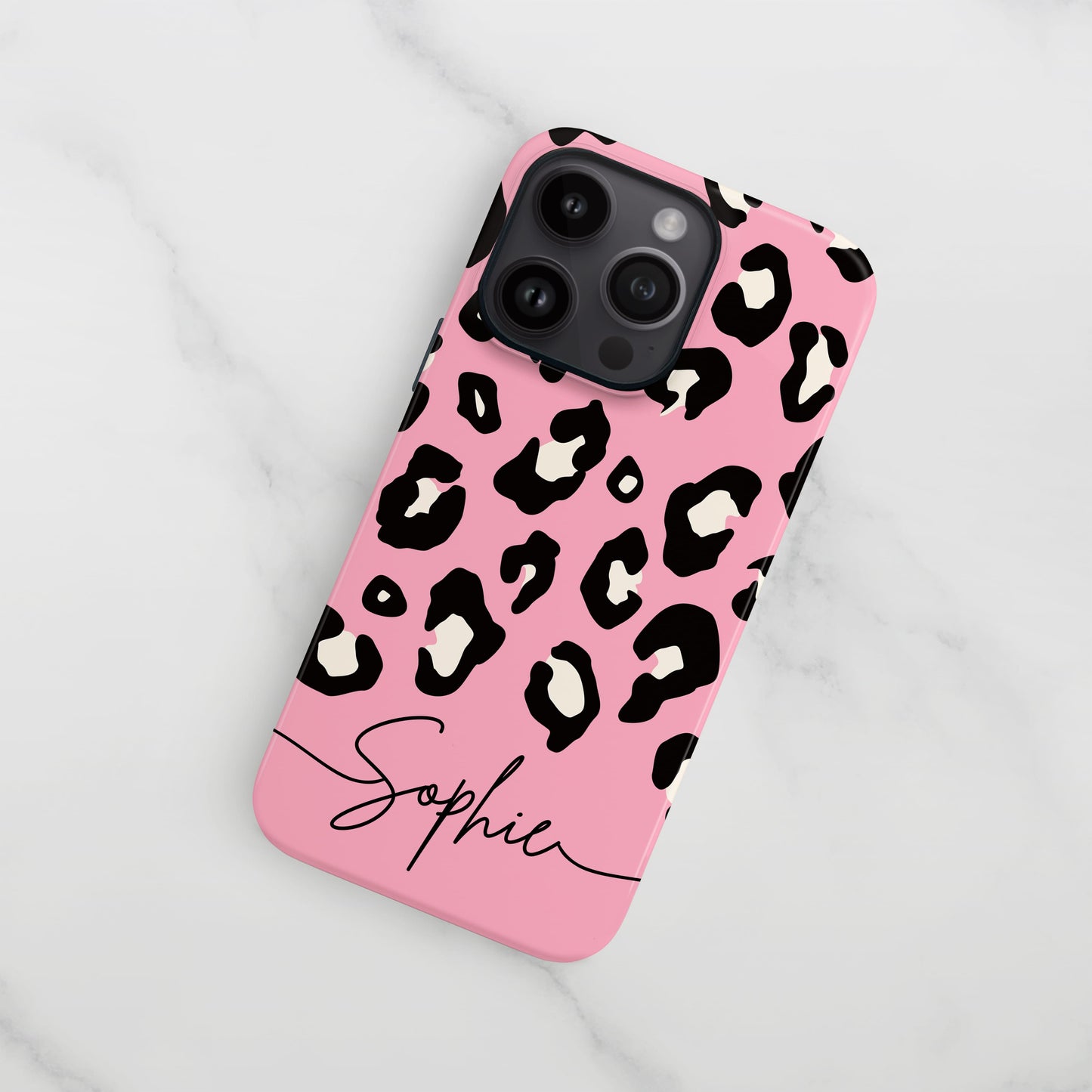 Candy Floss Pink Custom Leopard Print Case Phone Case