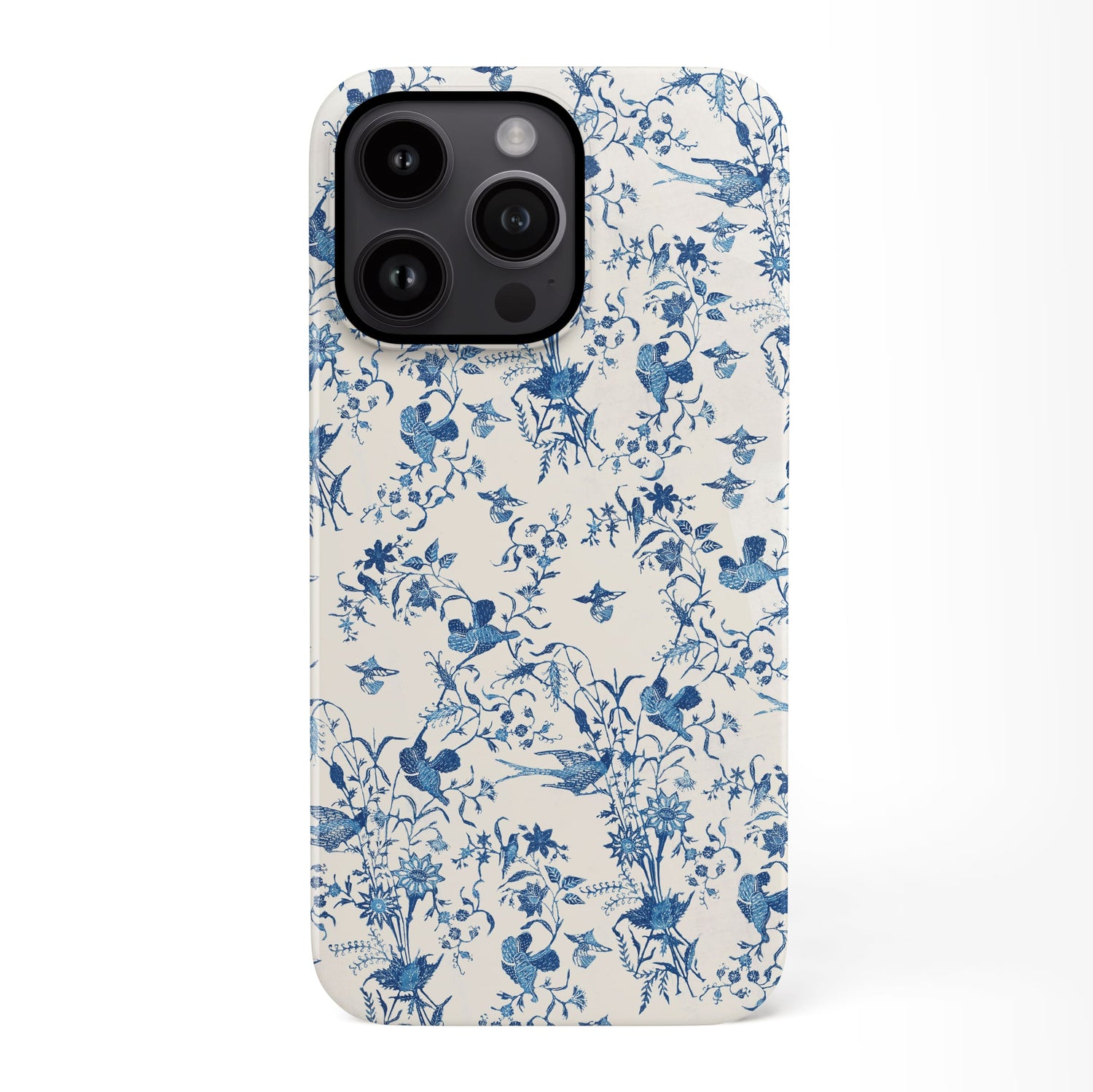 Baroque Bird Print Pattern Case iPhone 16 Pro Phone Case