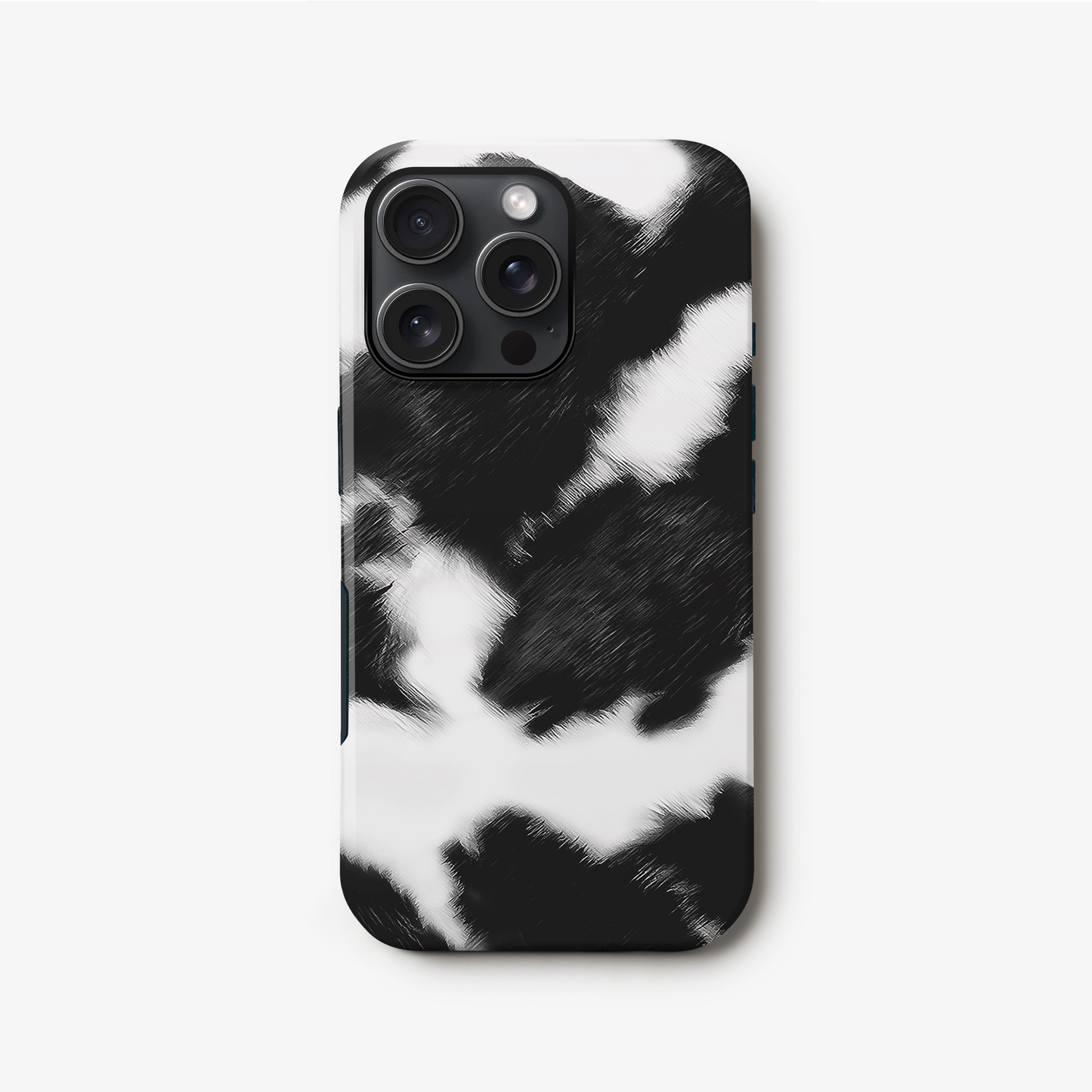 Mono Cow Print Phone Case iPhone 16 Pro Phone Case