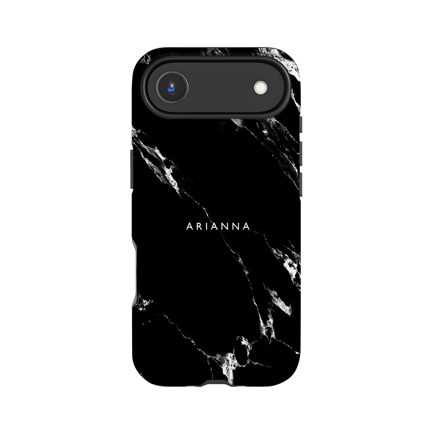 Black Marble Custom Name Phone Case iPhone 17 Air Phone Case