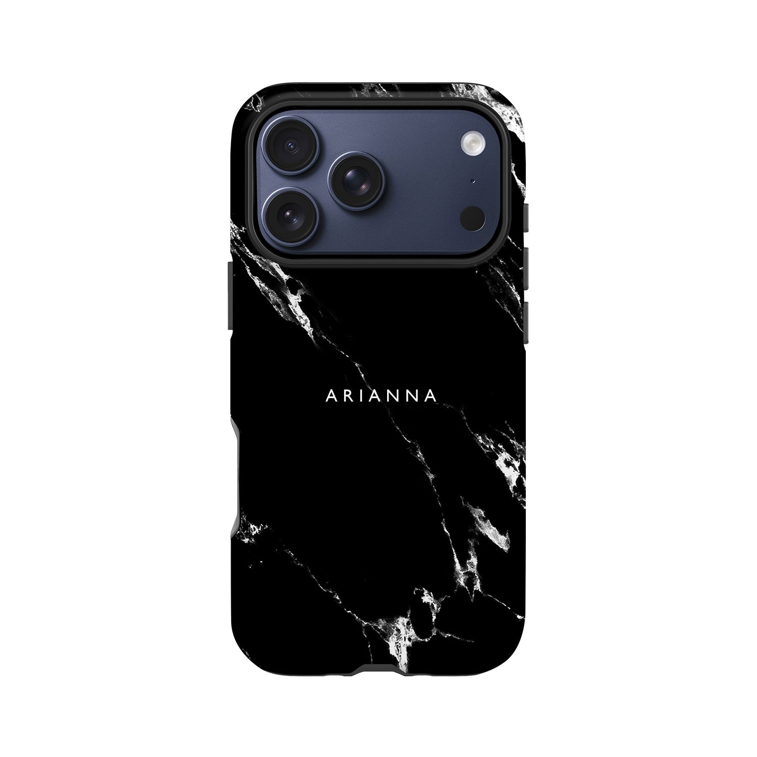Black Marble Custom Name Phone Case iPhone 17 Pro Phone Case