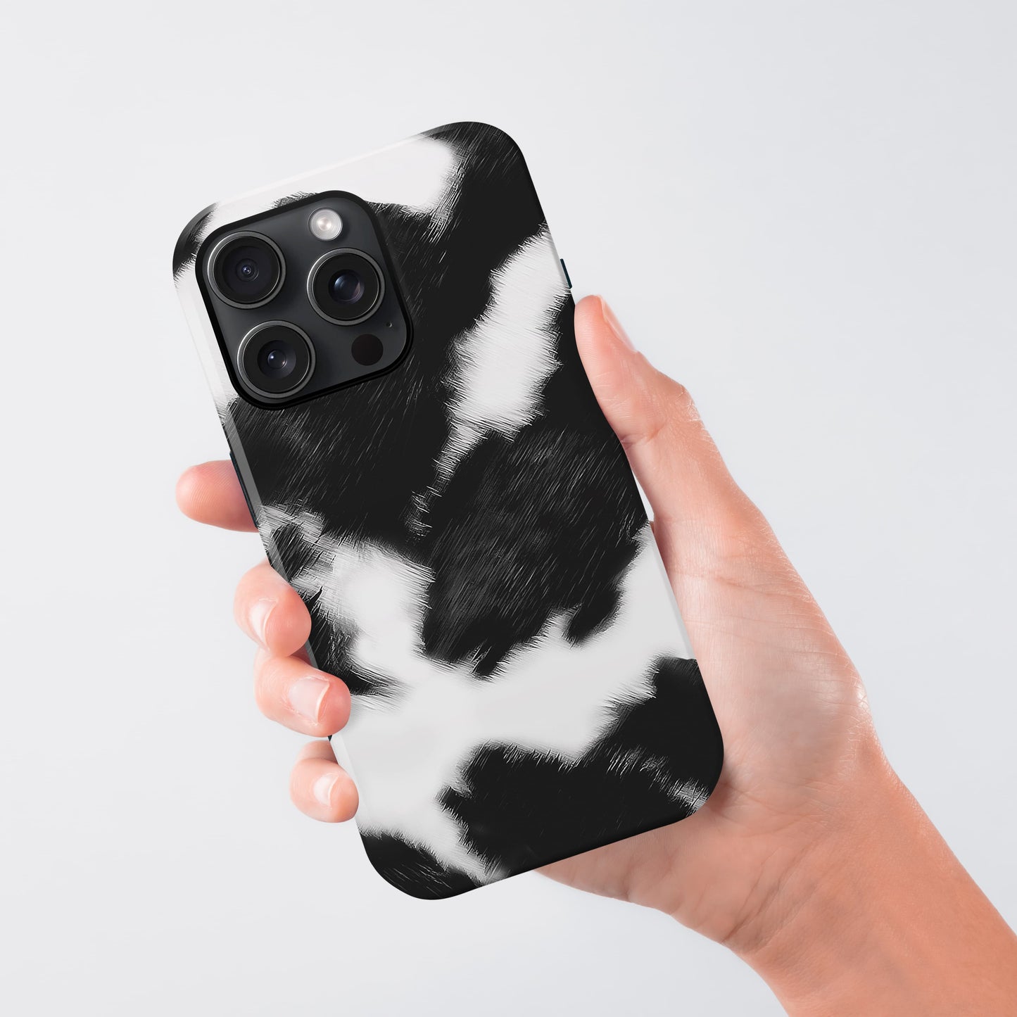 Mono Cow Print Phone Case Phone Case