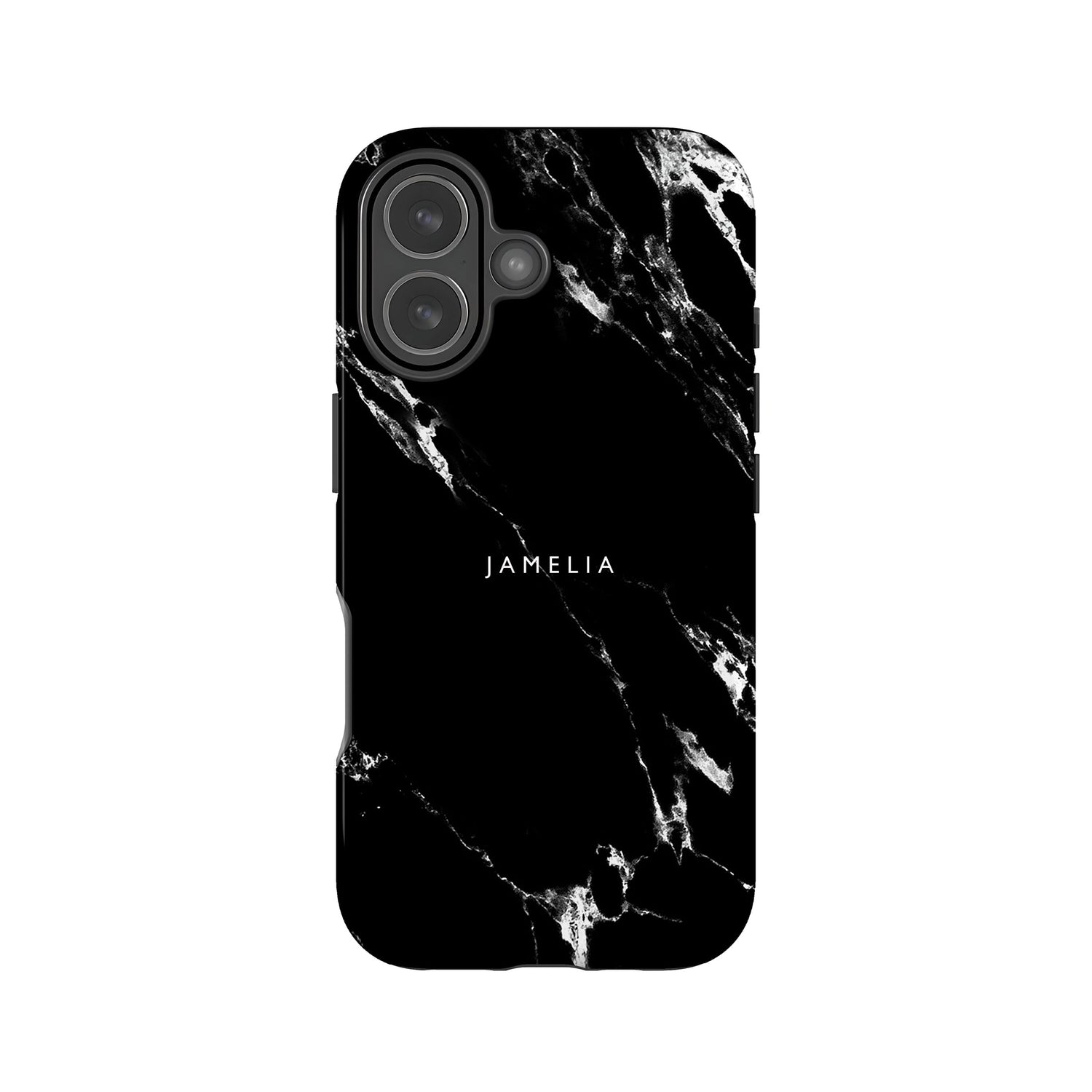 Black Marble Custom Name Phone Case iPhone 17 Phone Case