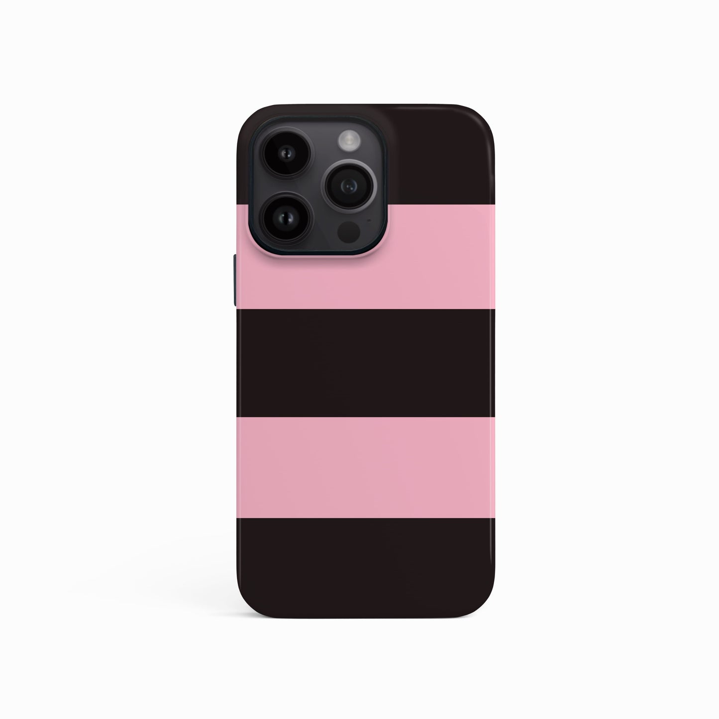 Custom Pink And Black Stripes Case Phone Case