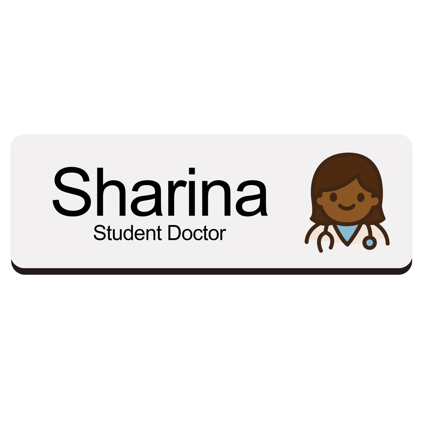 Custom Hospital Name Badge For Doctors & Nurses Doctor 6 Name Badge