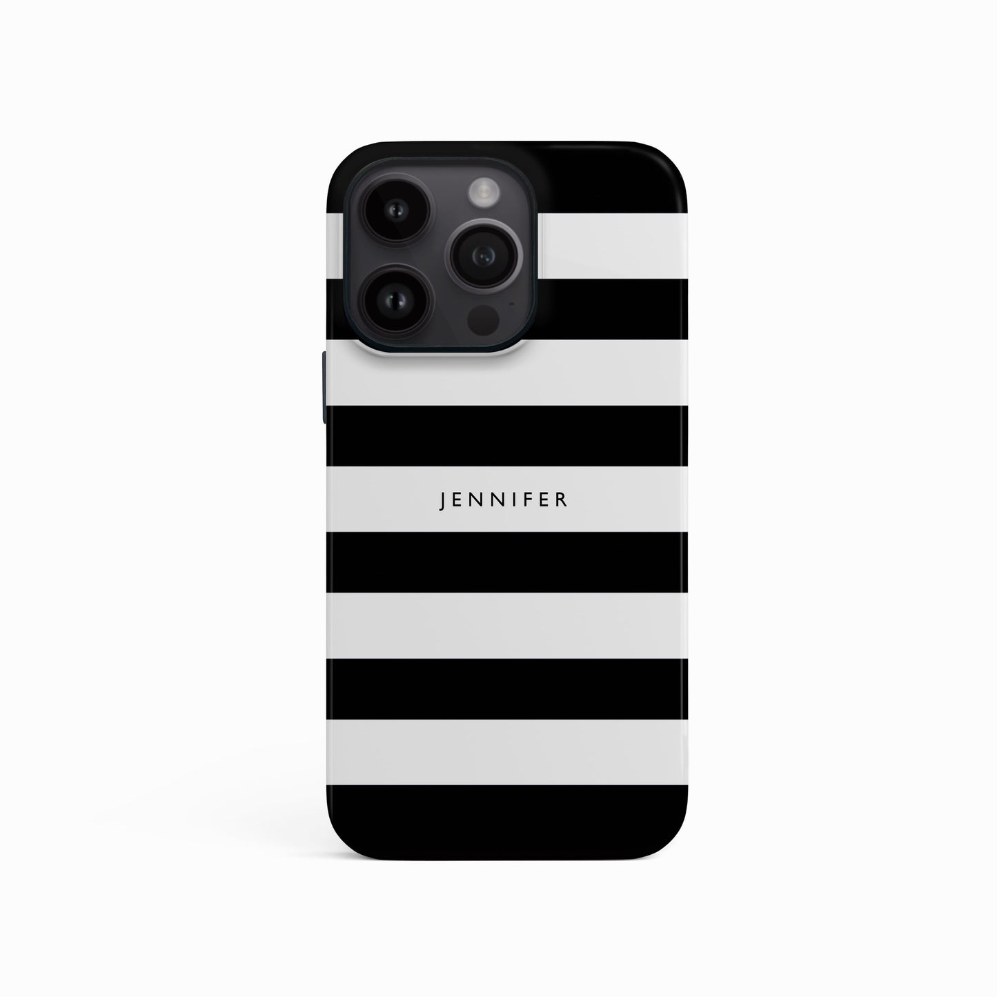 Black Stripes Custom Name Case Phone Case