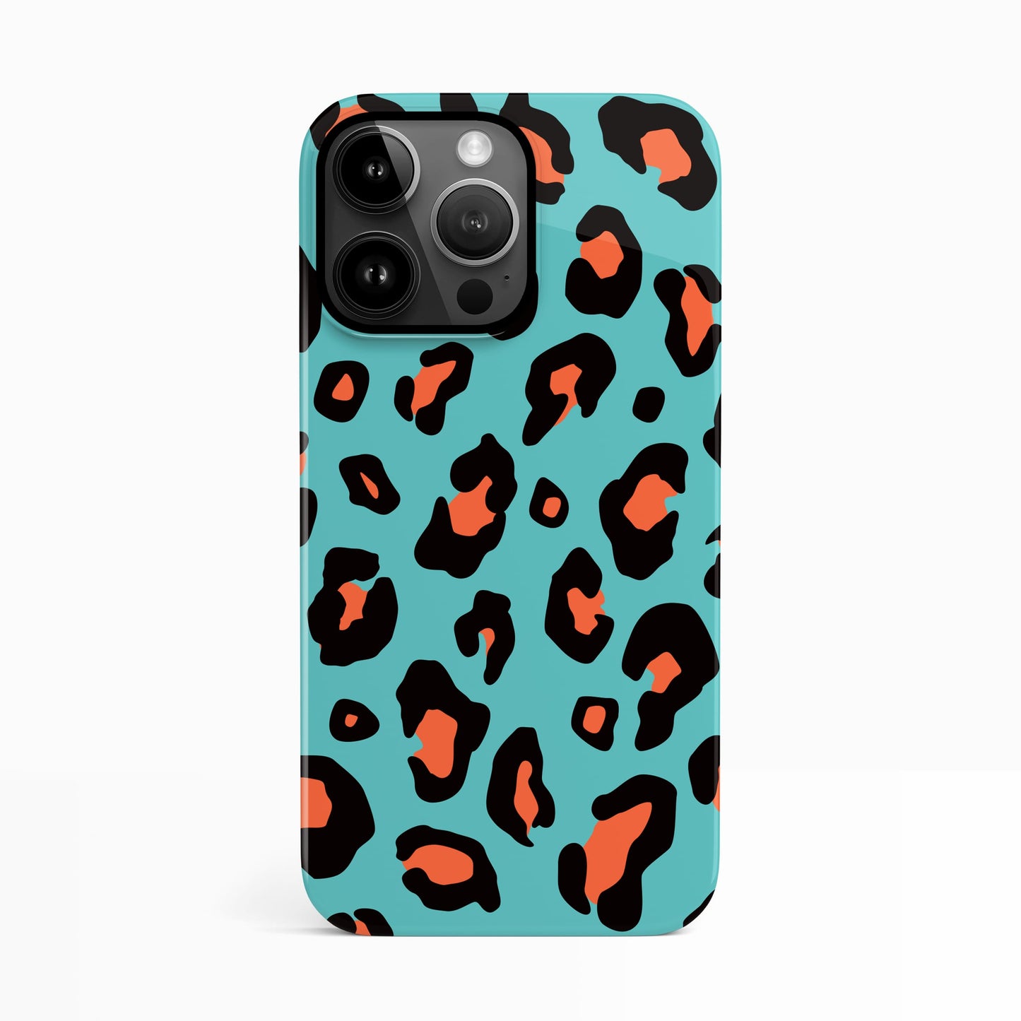 Orange and Blue Leopard Print Personalised Case Phone Case