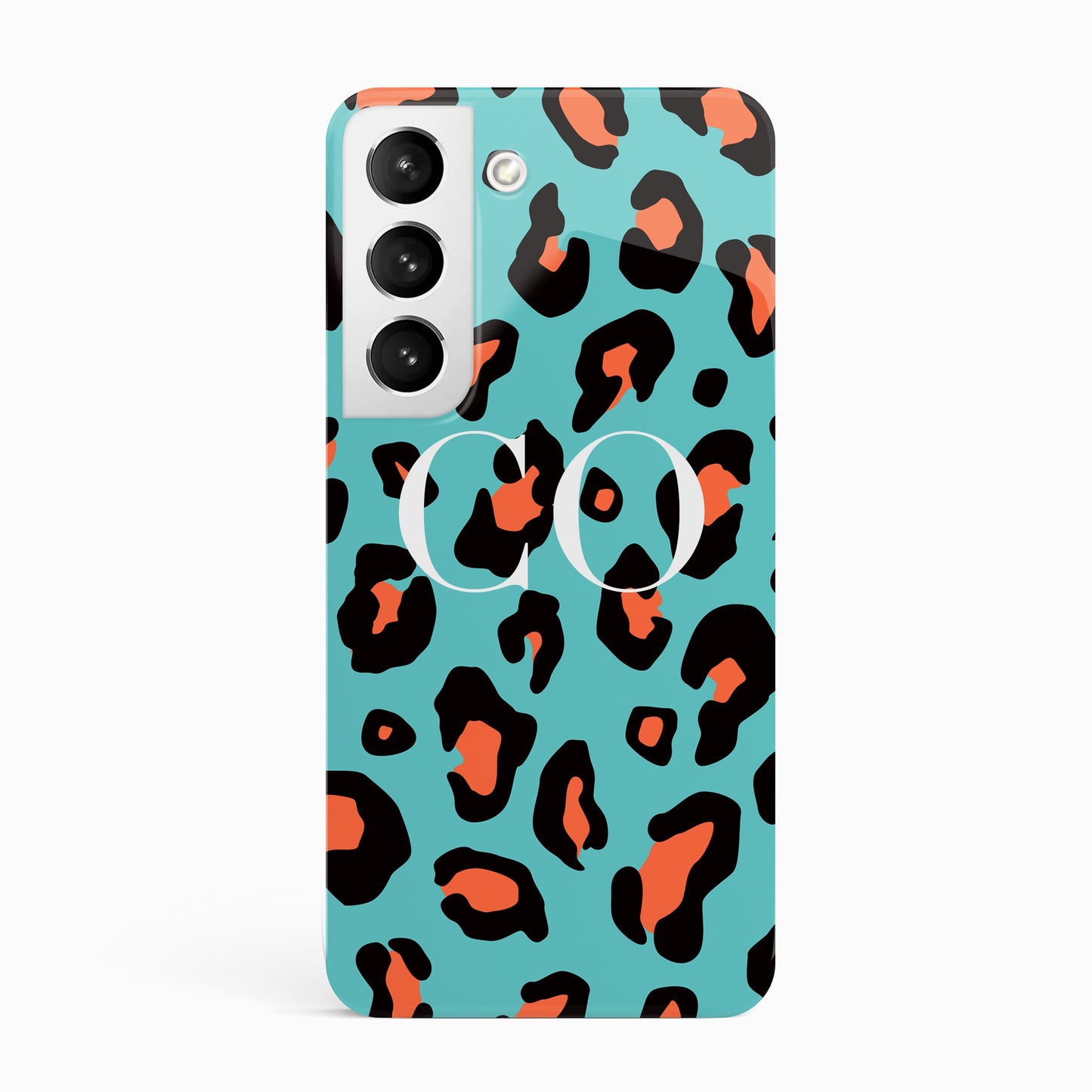Orange and Blue Leopard Print Personalised Case Phone Case