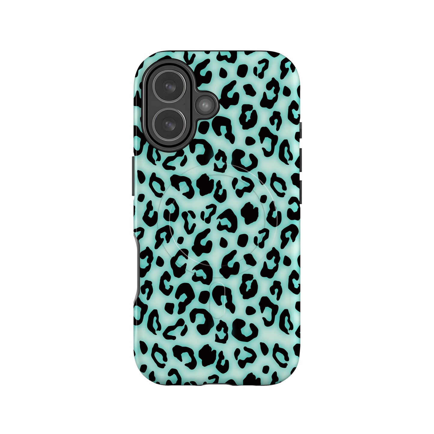 Blue Blush Leopard Print Magsafe Case