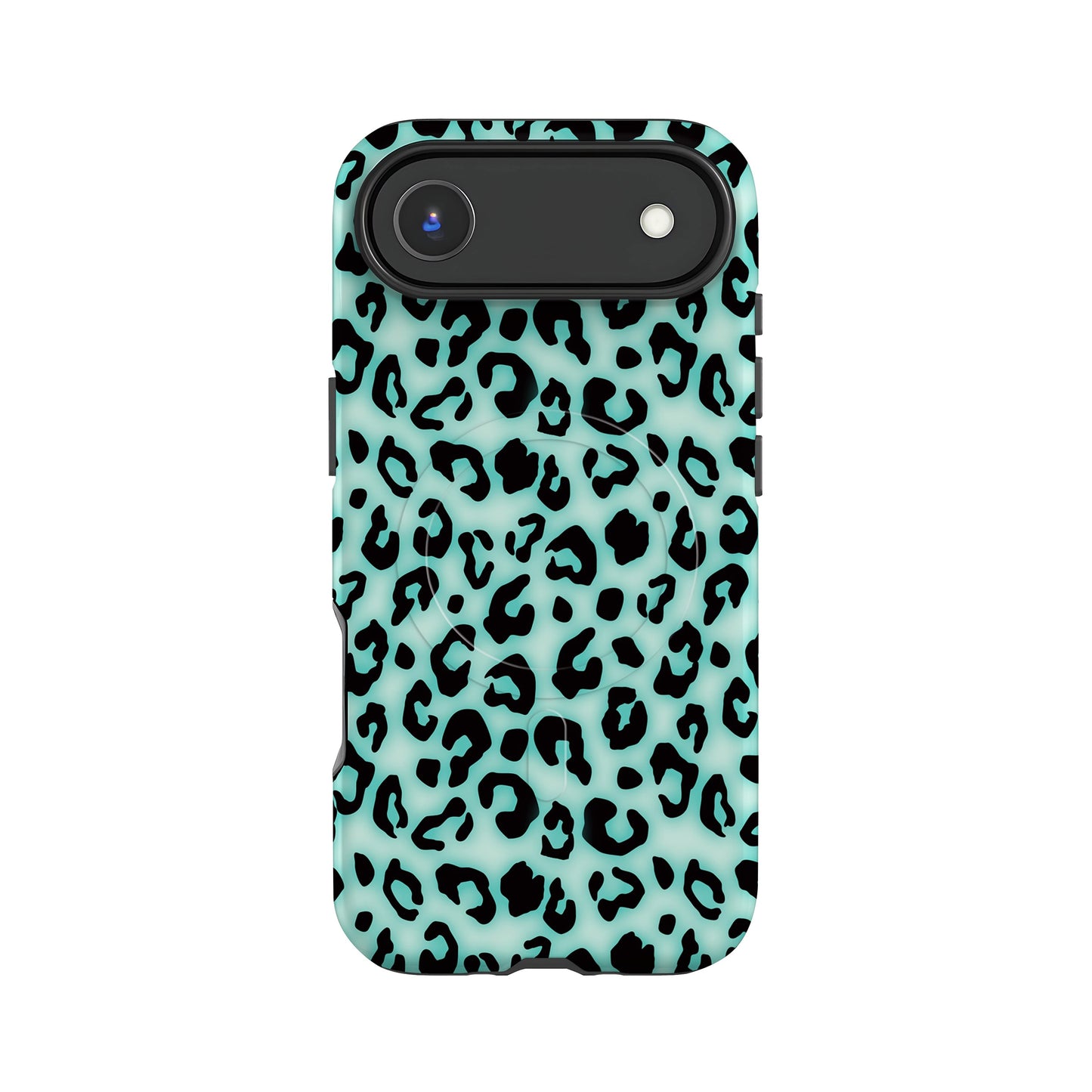 Blue Blush Leopard Print Magsafe Case