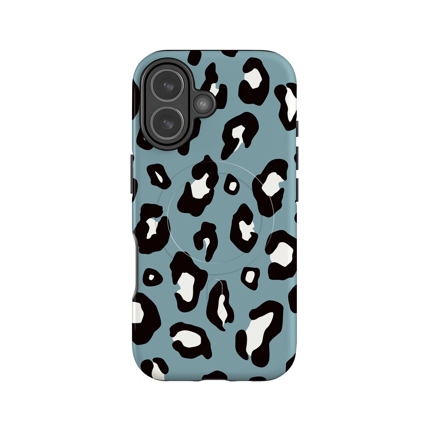 Muted Blue Leopard Print Magsafe Case