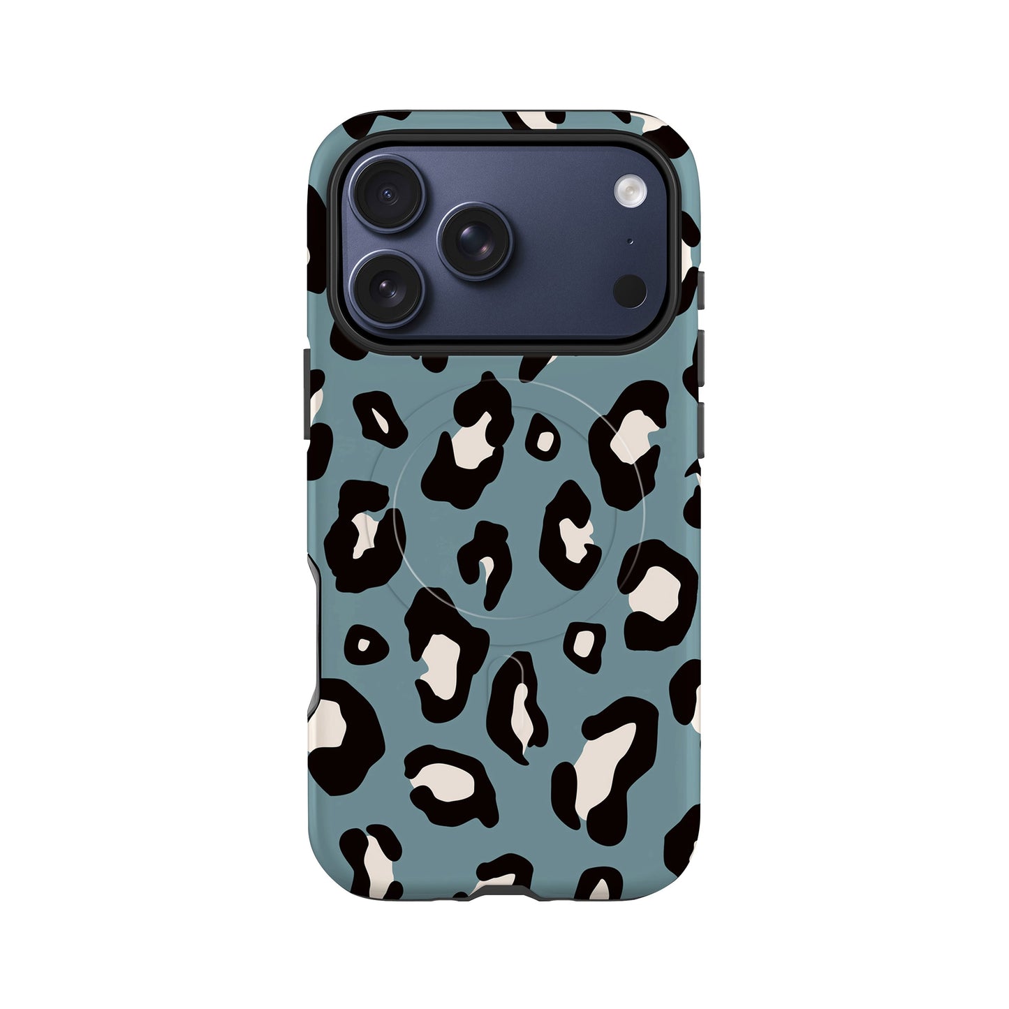 Muted Blue Leopard Print Magsafe Case