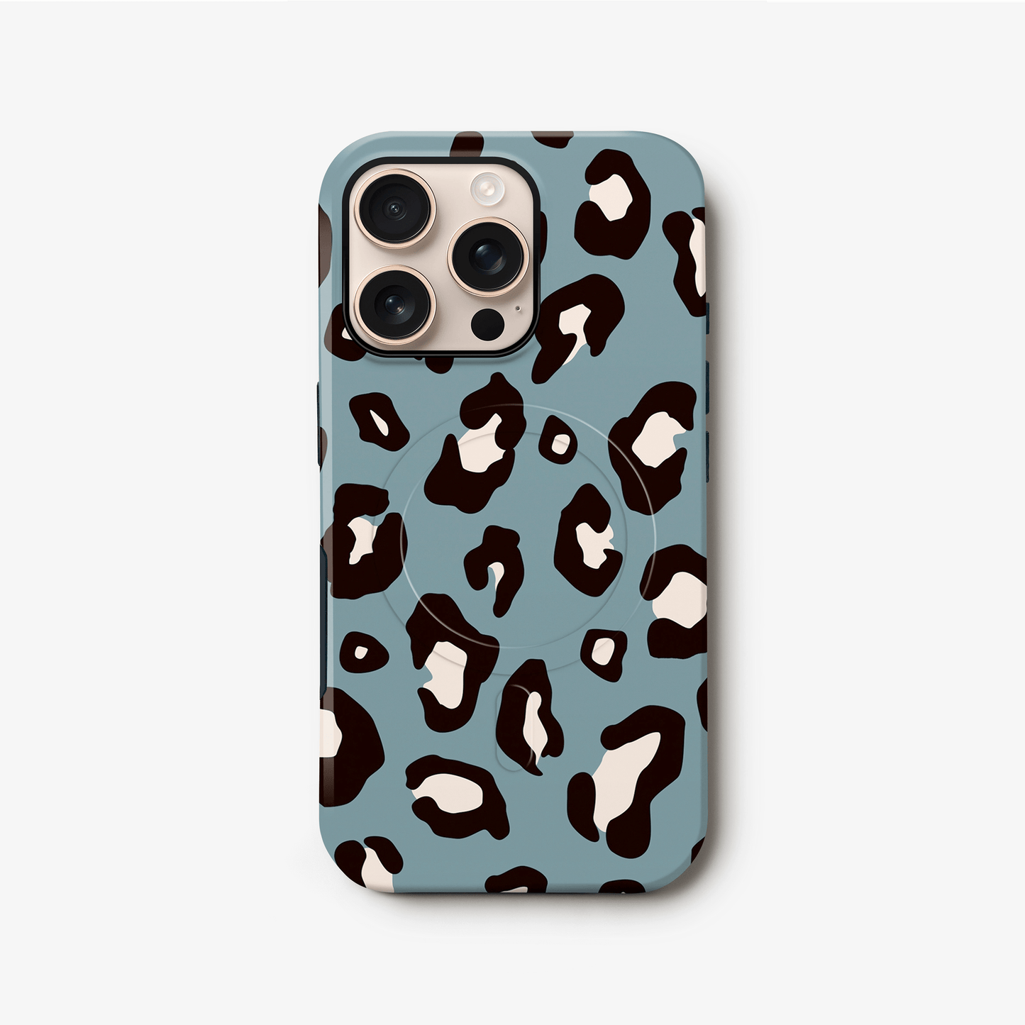 Muted Blue Leopard Print Magsafe Case