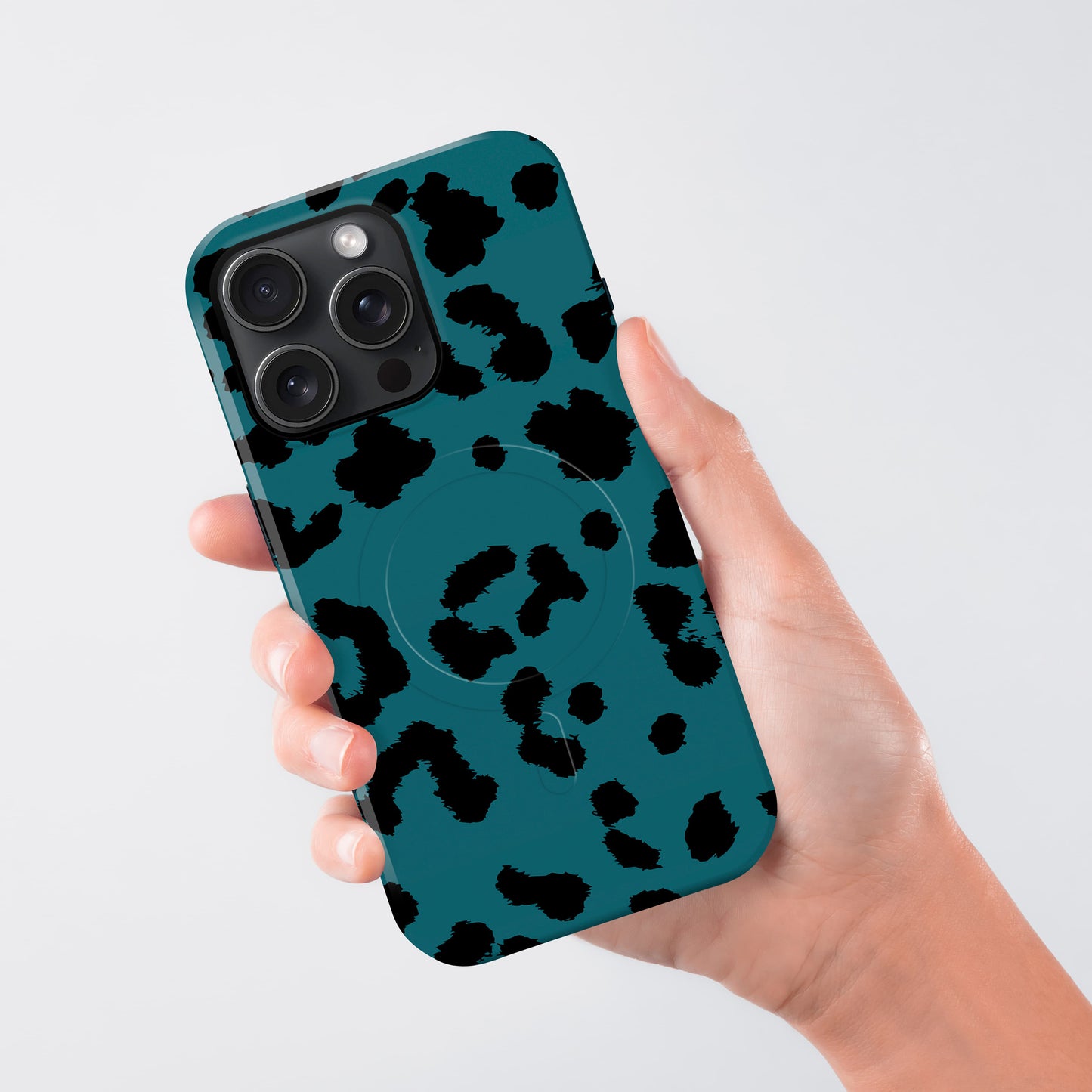 Blue Leopard Print Magsafe Case