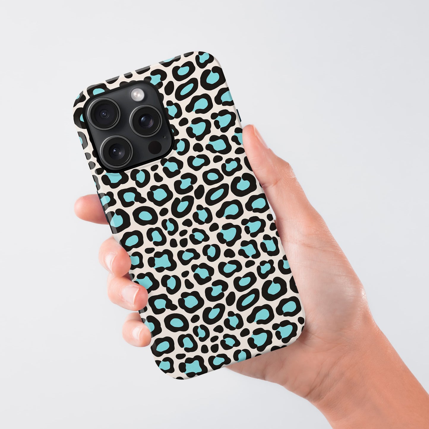 Blue Leopard Print Spots Case Phone Case