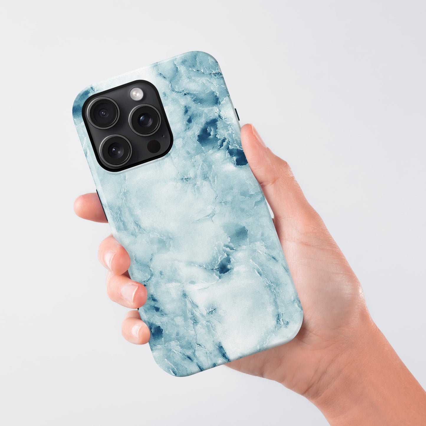 Blue Marble Personalised Initials Phone Case Phone Case
