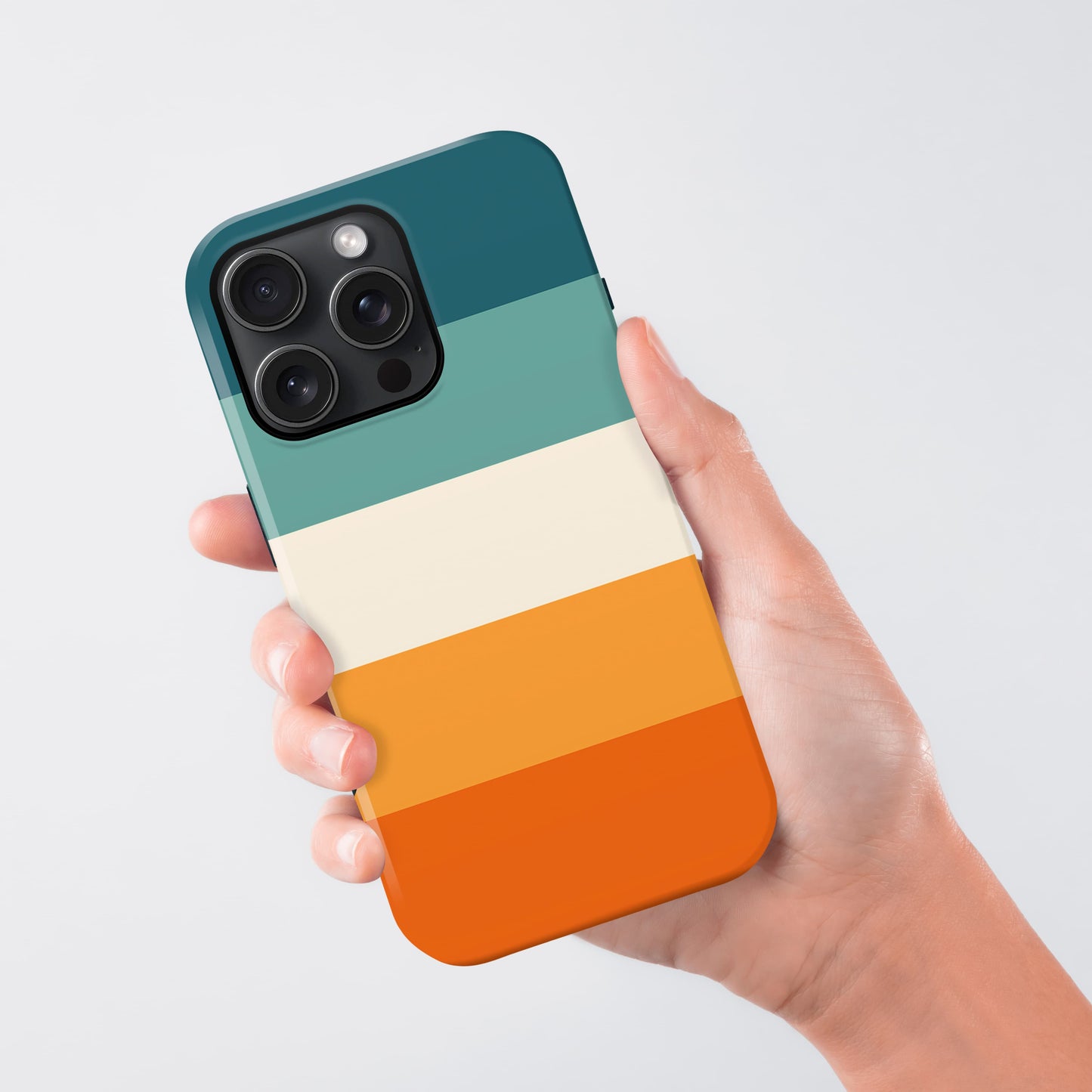 Blue and Orange Stripes Custom Case Phone Case