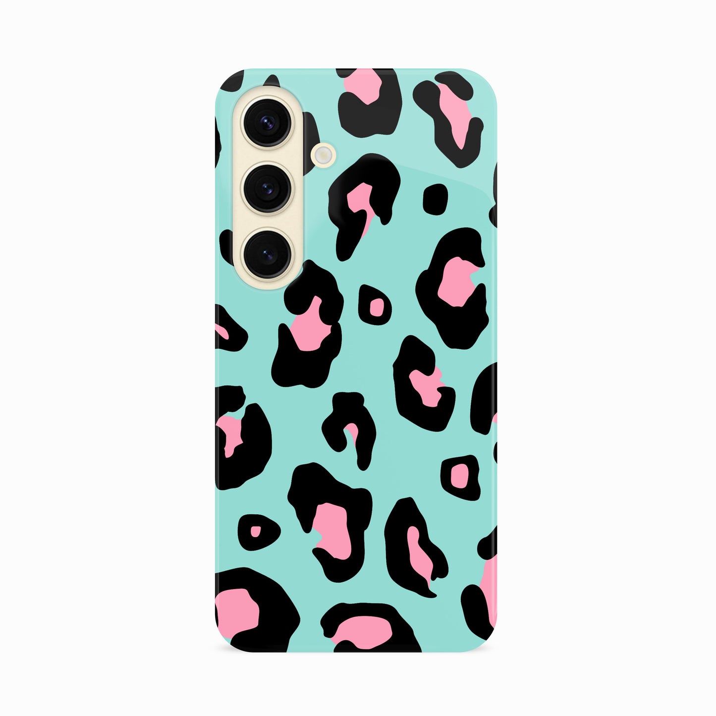 Blue and Pink Ice Leopard Print Case Phone Case