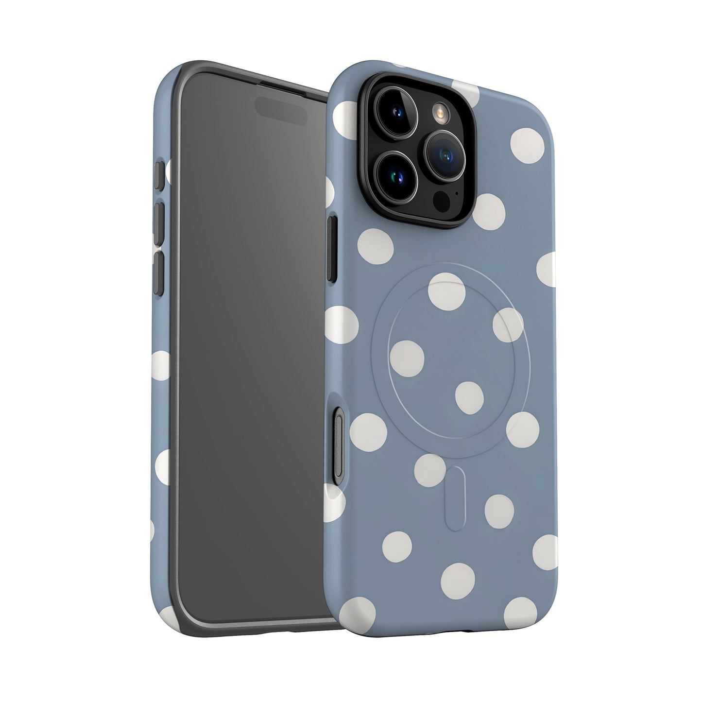 Muted Blue Polka Dot Magsafe Case