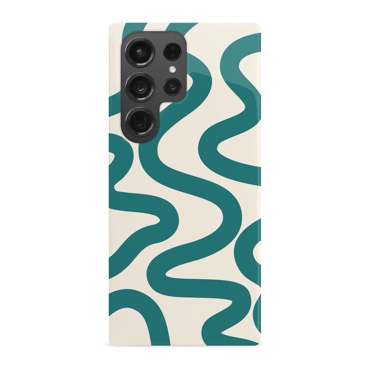 Abstract Wavy Blue Pattern Case Phone Case