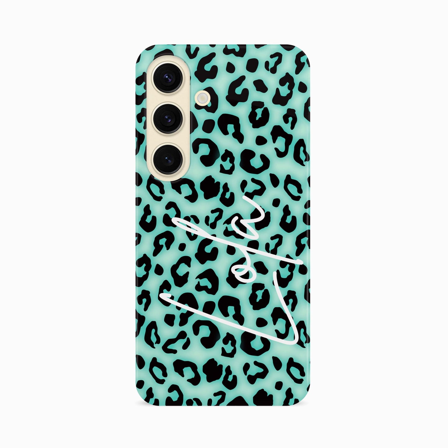 Personalised Blue Blush Leopard Print Phone Case Phone Case