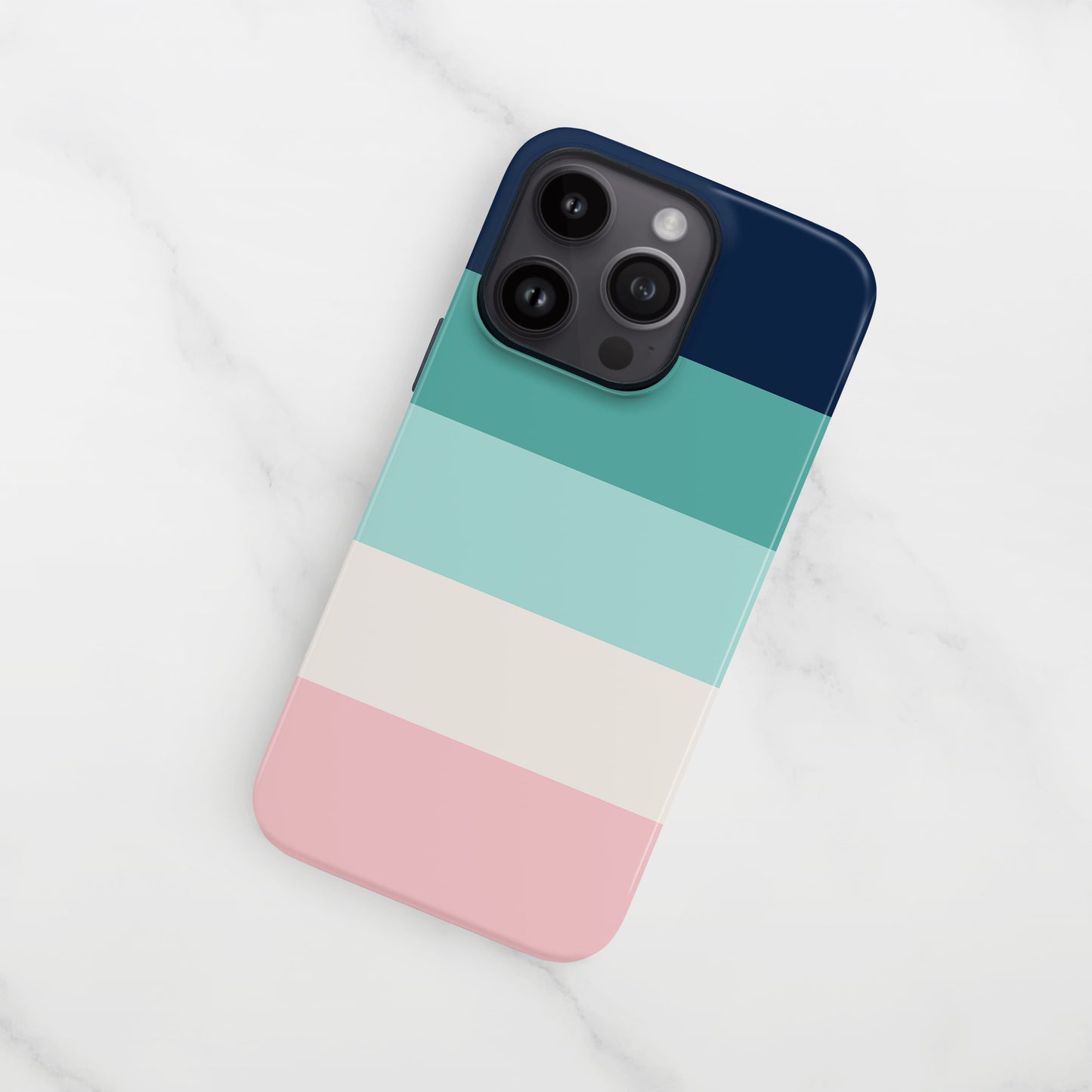 Blue and Pink Stripes Phone Case Phone Case