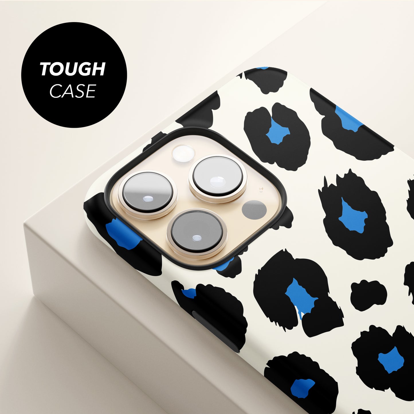 Custom Blue Leopard Spot Print Case Phone Case