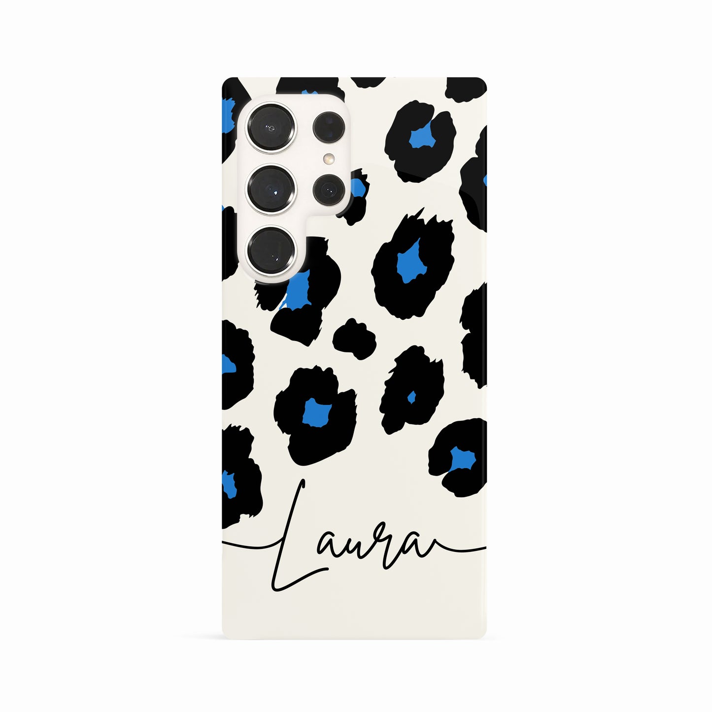 Custom Blue Leopard Spot Print Case Phone Case