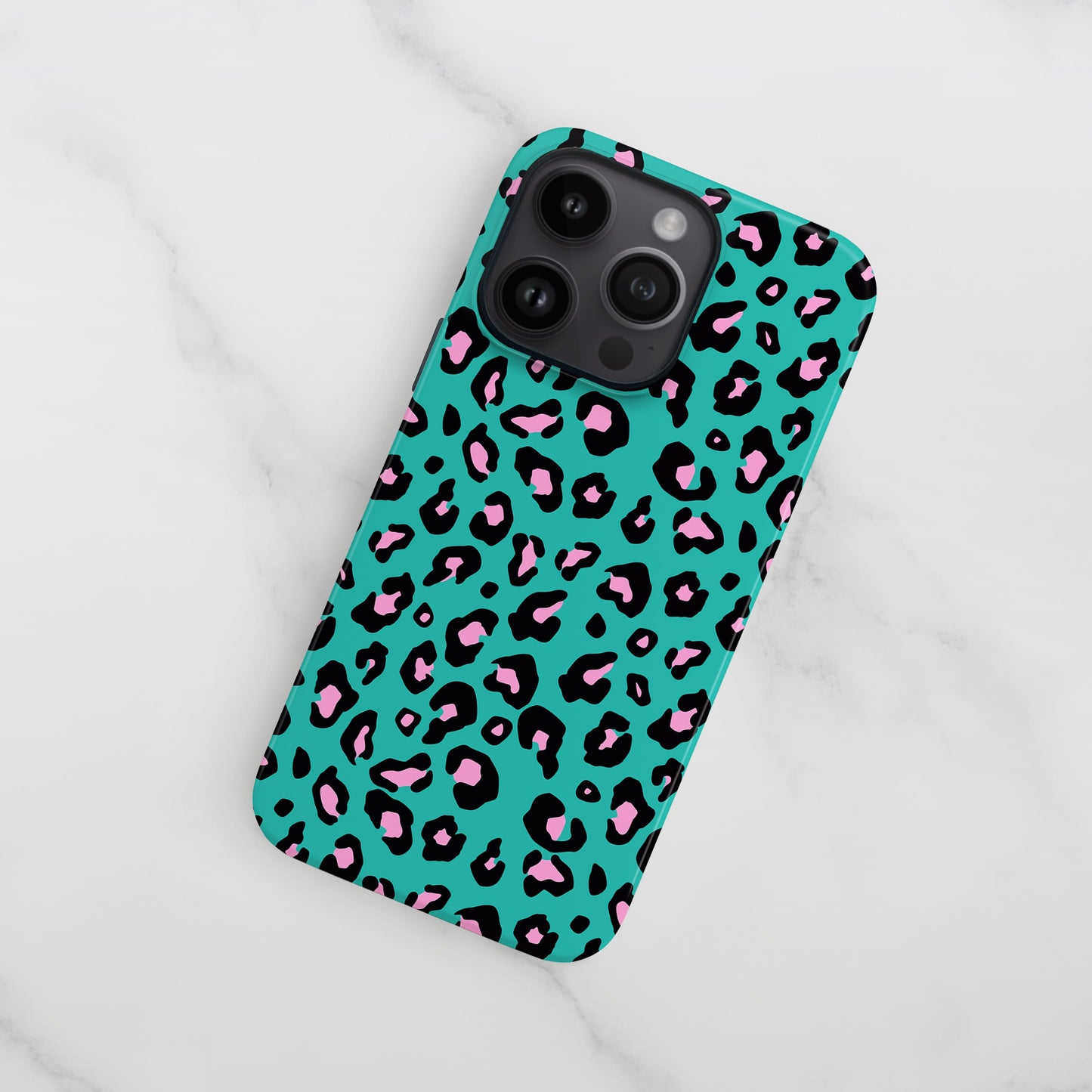 Blue and Pink Micro Leopard Print Phone Case Phone Case