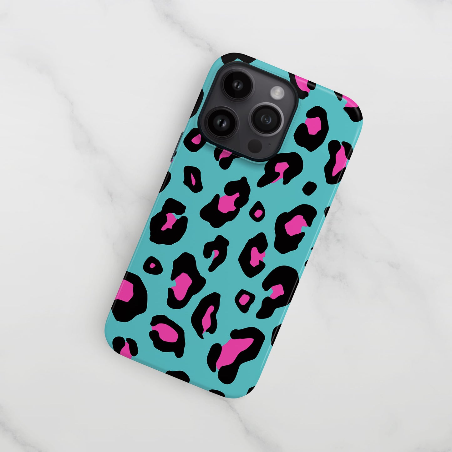 Blue and Pink Leopard Spots Case Phone Case