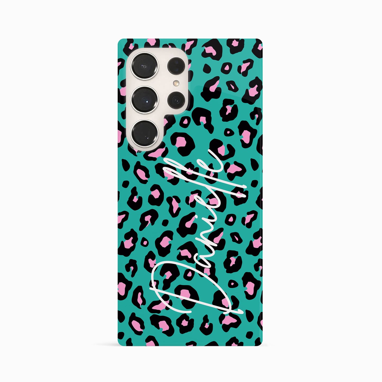 Custom Name Blue Leopard Print Phone Case Phone Case