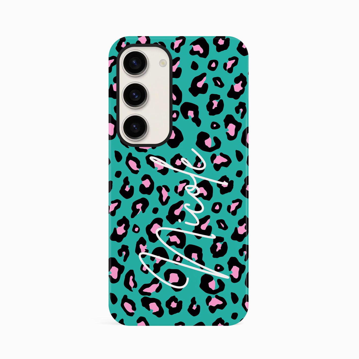Custom Name Blue Leopard Print Phone Case Phone Case