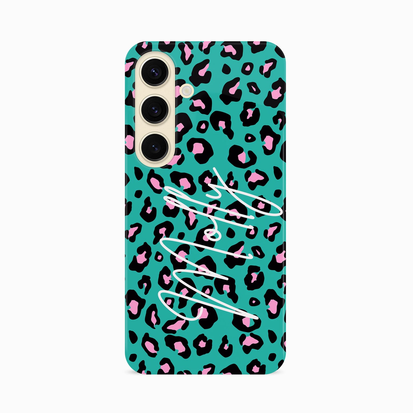 Custom Name Blue Leopard Print Phone Case Phone Case
