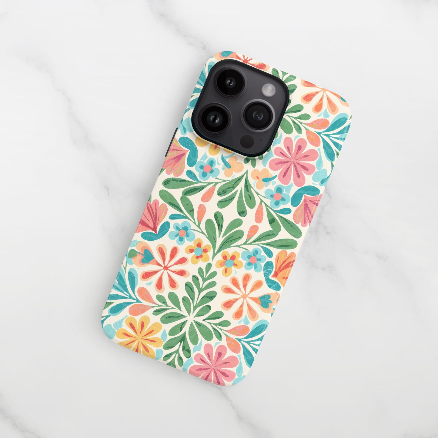 Colourful Boho Floral Print Case Phone Case