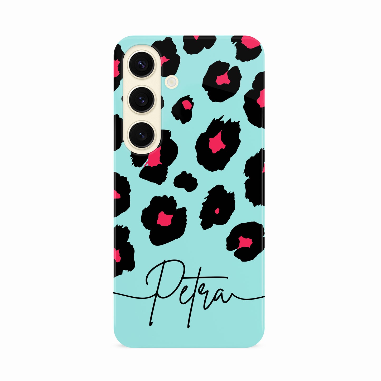 Blue & Red Custom Leopard Print Case Phone Case